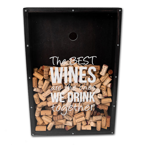 Caja Corchos Vino "The best Wines are the ones we Drink together"