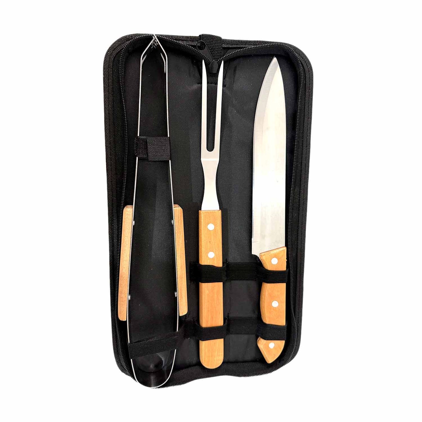 Kit Utensilios de Madera con Acero Inoxidable