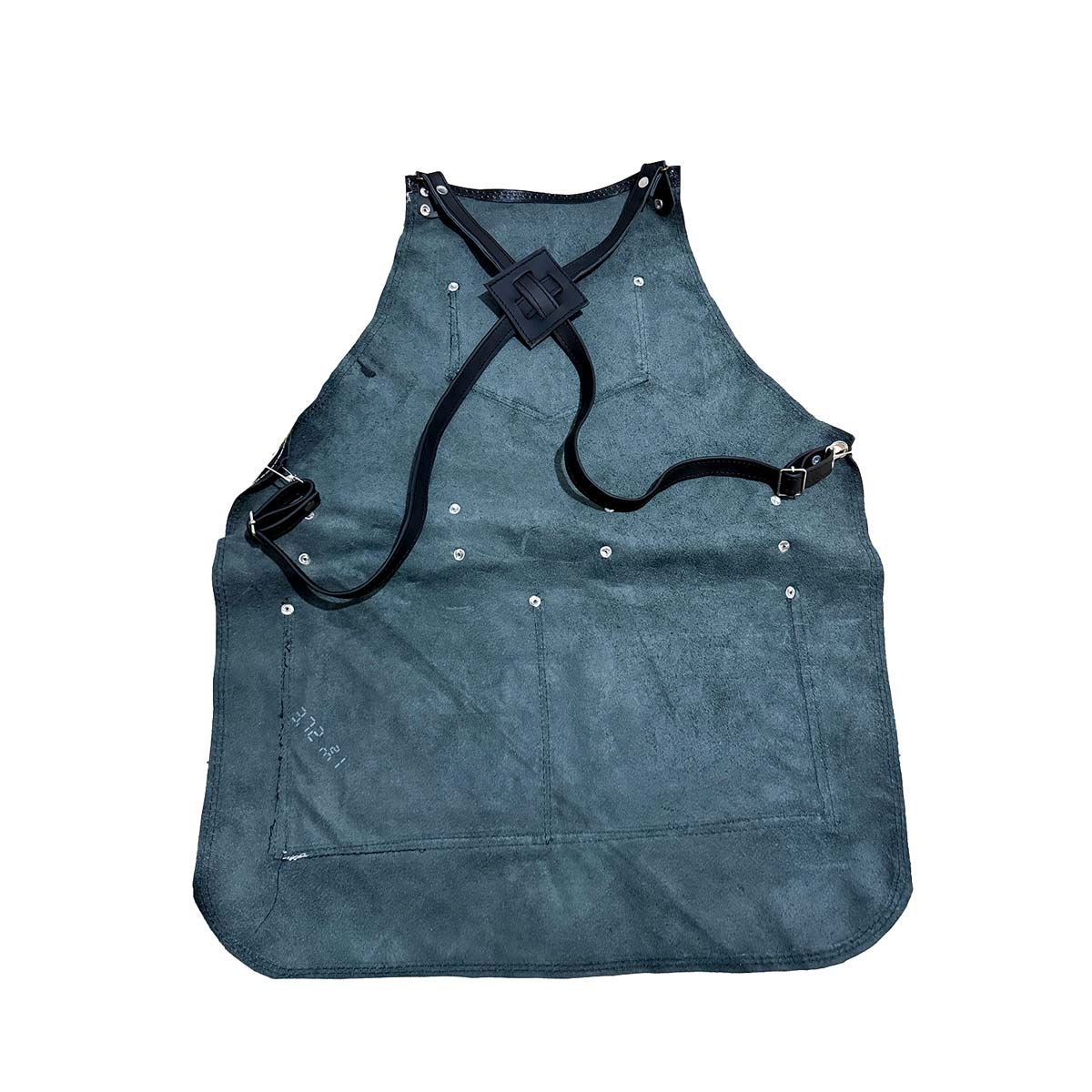 Mandil Parrillero "Black Silver" 100% Piel