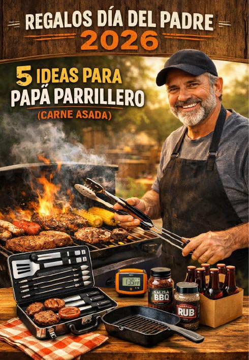 Regalos Día del Padre 2026: 5 ideas para papá parrillero (carne asada)
