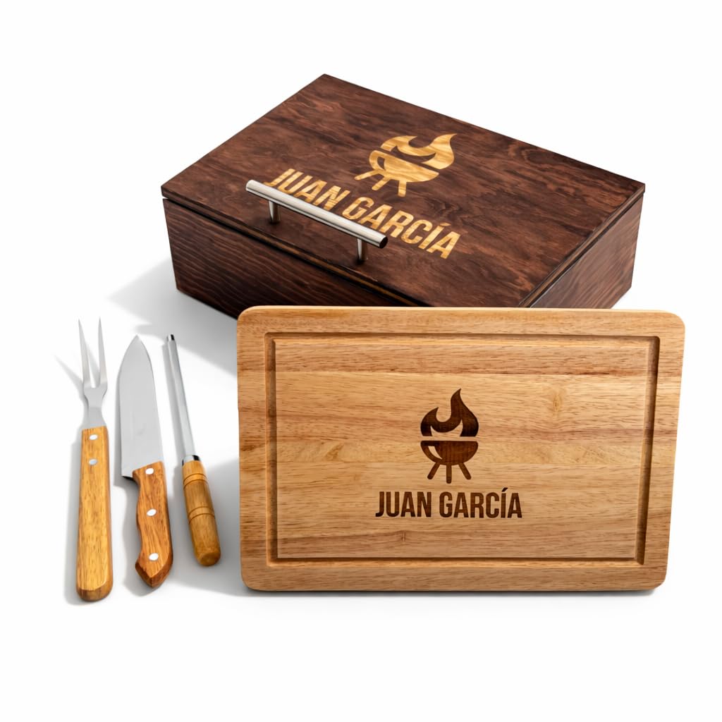 Kit Parrillero : Grillbox + Tabla + Utensilios