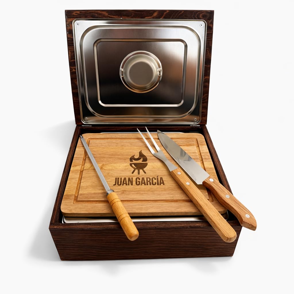 Kit Parrillero : Grillbox + Tabla + Utensilios