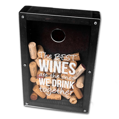 Caja Corchos Vino "The best Wines are the ones we Drink together"