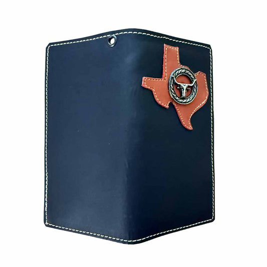 Cartera Tejana Larga Negra