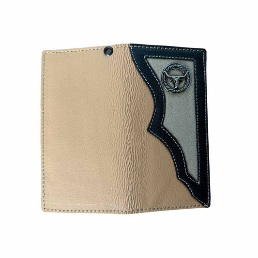 Cartera Tejana Larga Beige