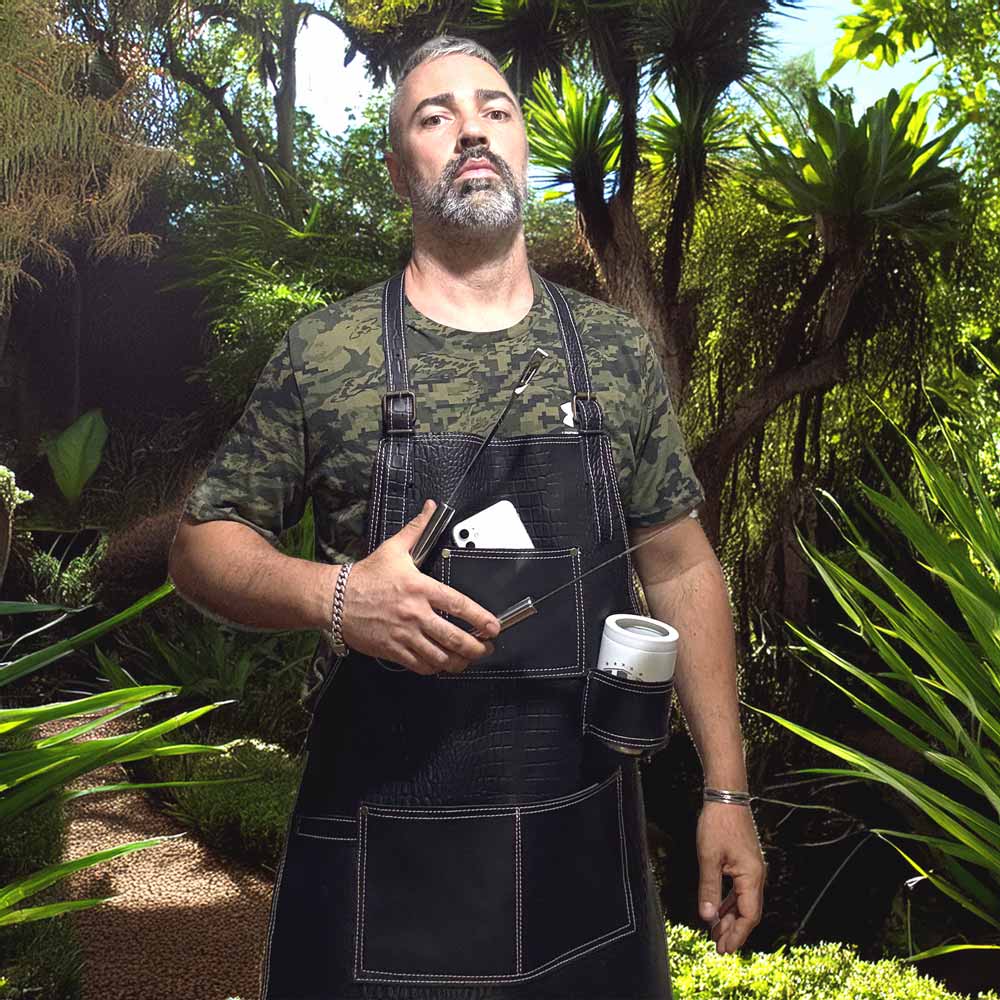Mandil de Cuero "Black Caimán" Pro