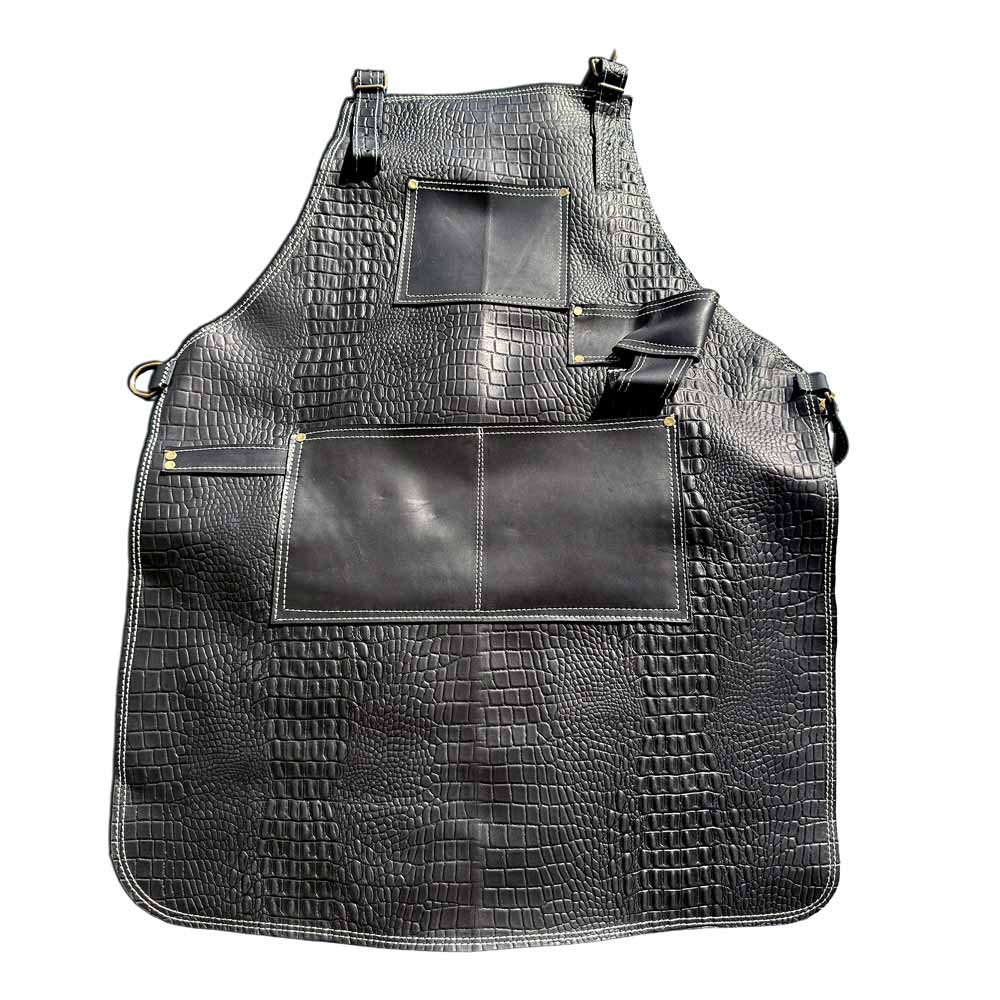Mandil de Cuero "Black Caimán" Pro