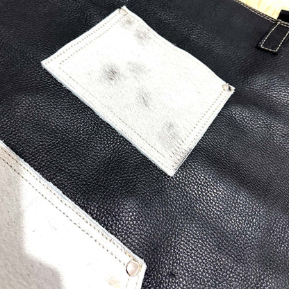 Mandil Parrillero "Black Charro" 100% Piel con Pelo de Res