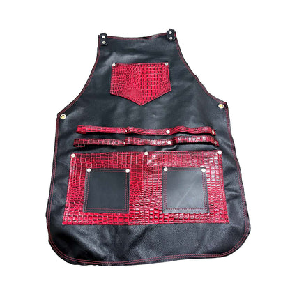 Mandil Parrillero "Sangre de Dragón" 100% Piel