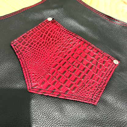 Mandil Parrillero "Sangre de Dragón" 100% Piel