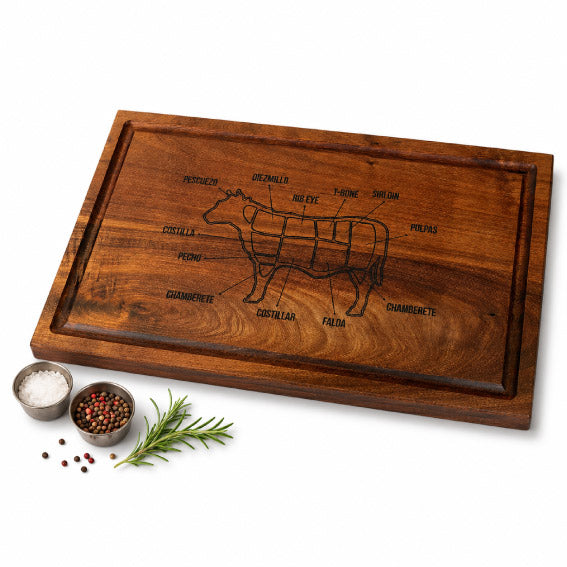 Tabla Picar Clásica "Conoce tu Carne"