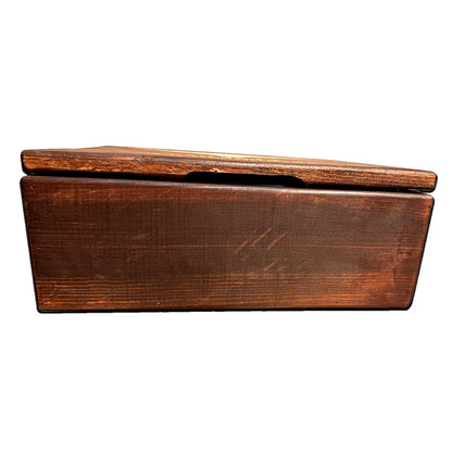 Grillbox "Elegante" de Madera de Pino Acabado Nogal