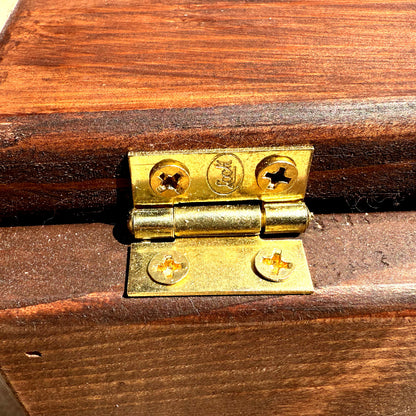 Grillbox "Elegante" de Madera de Pino Acabado Nogal