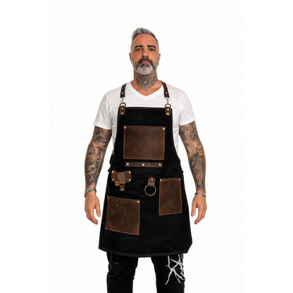 Mandil Parrillero Negro (Mandil de Mezclilla)