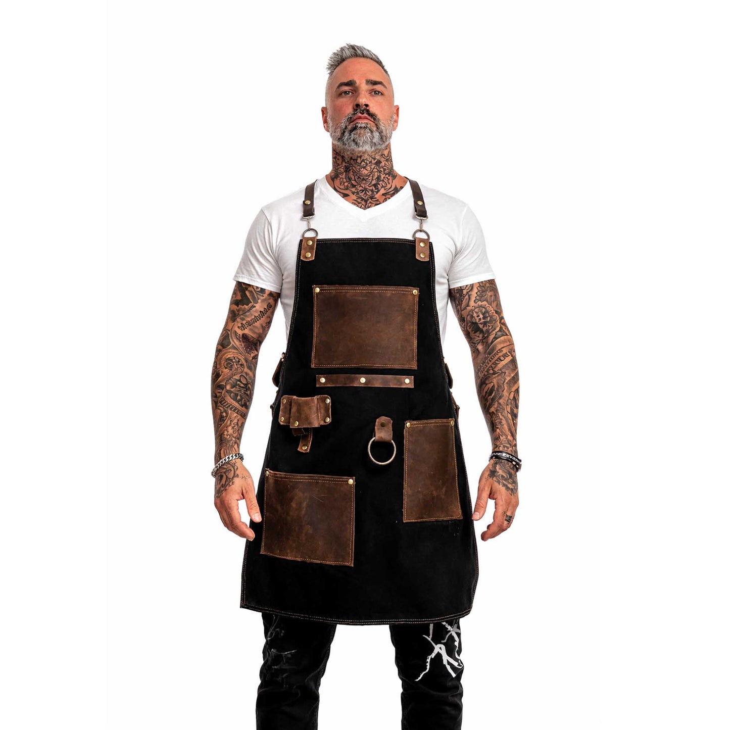 Mandil Parrillero Negro (Mandil de Mezclilla)