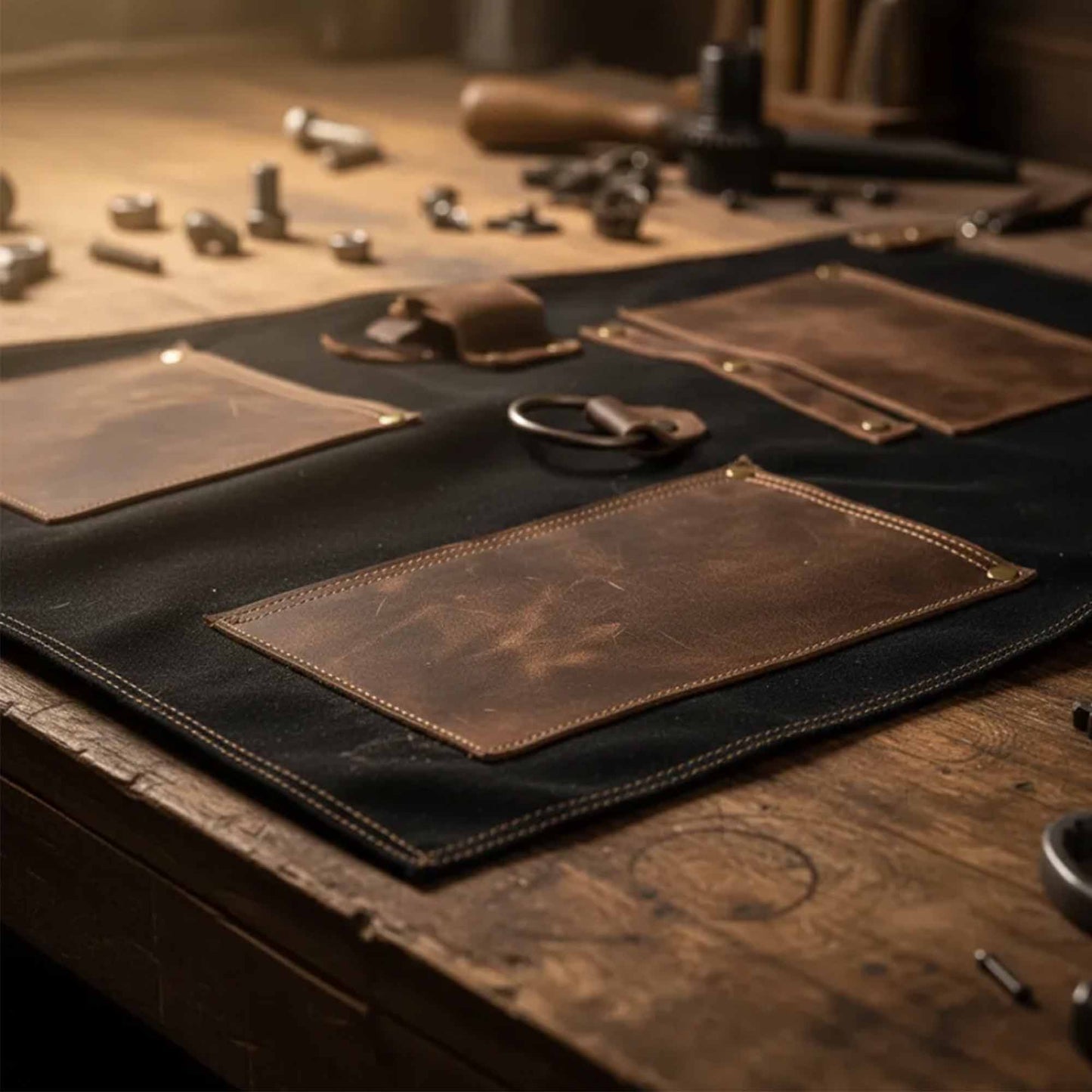 Mandil Parrillero Negro (Mandil de Mezclilla)